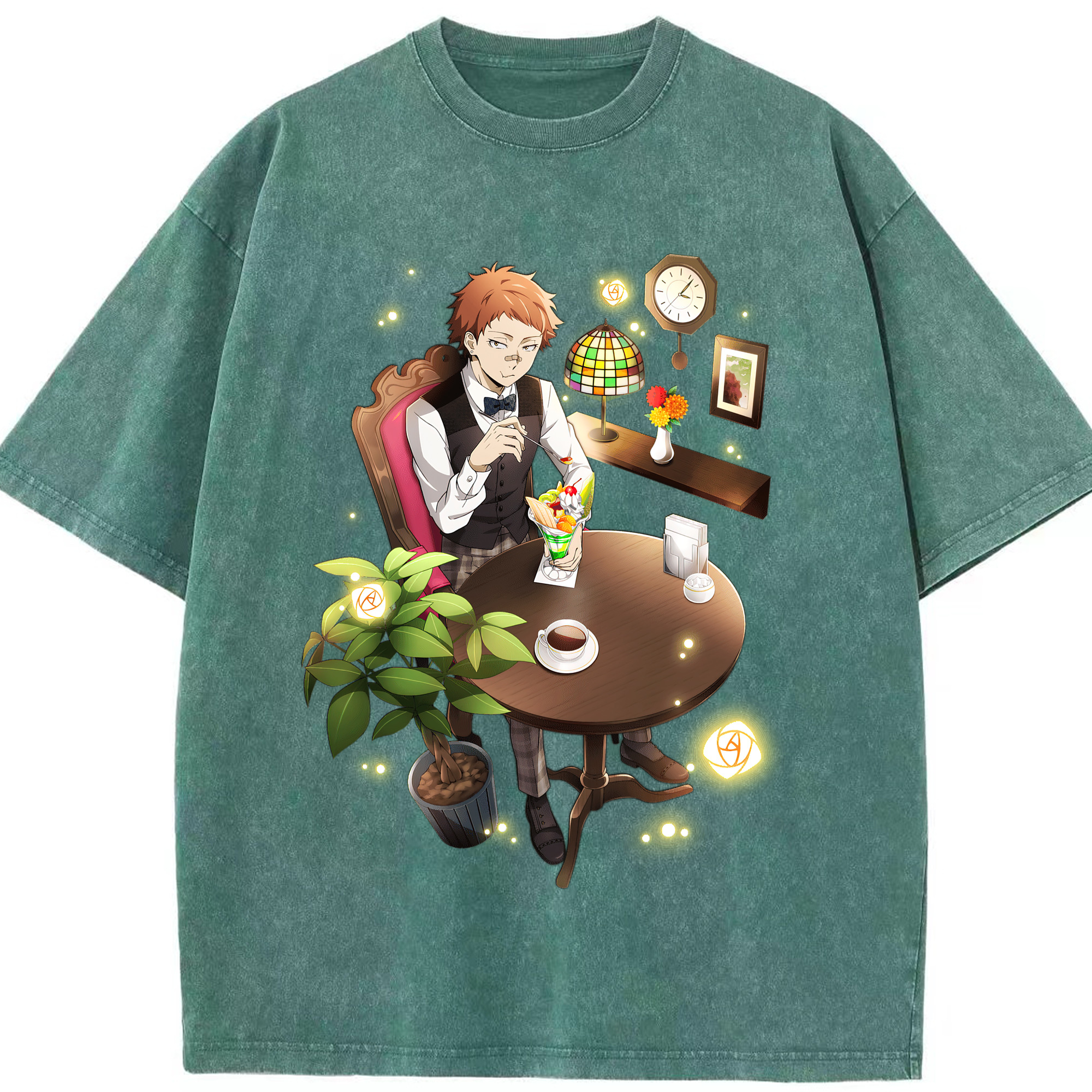 （画像用） 文豪ストレイドッグス Bungo Stray Dogs 綿100% ヴィンテージ風 半袖Tシャツ（フロントプリント）
